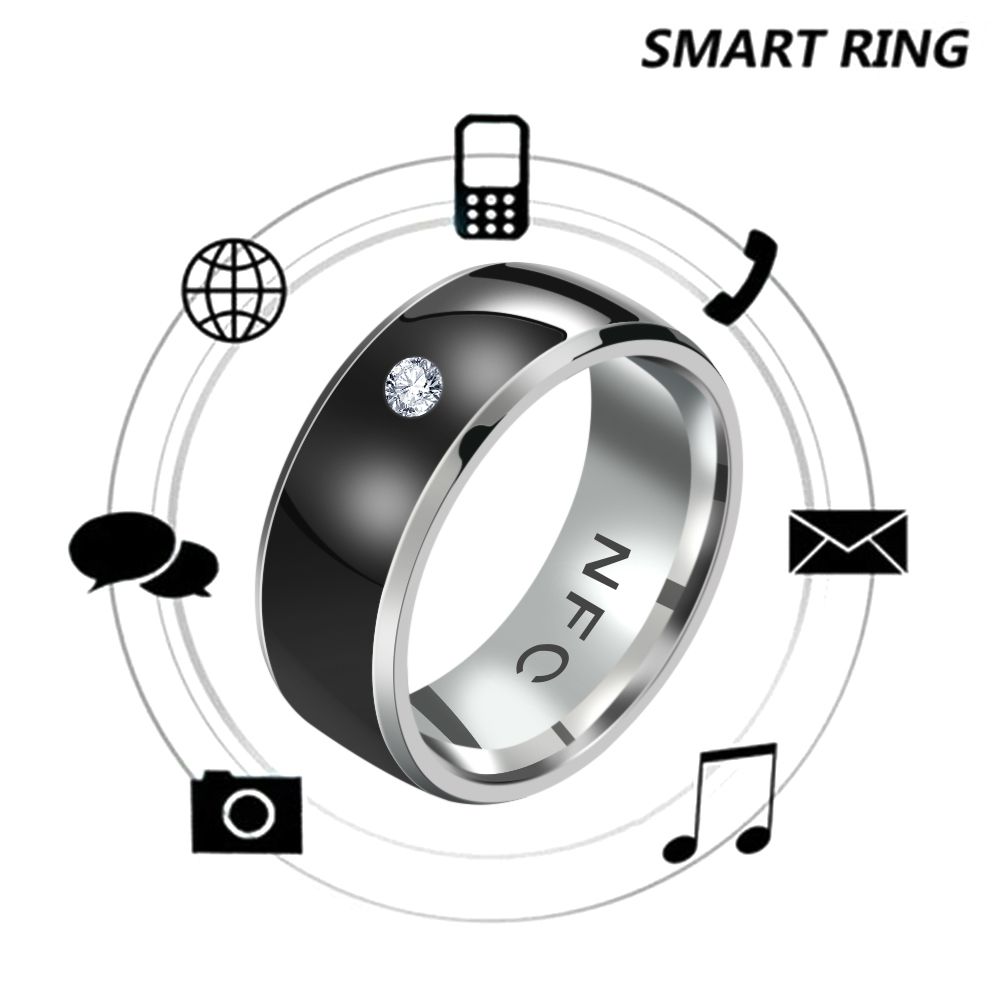 Smart Ring Nfc Pay - NFC Smart Finger Ring Fashion Rhinestone