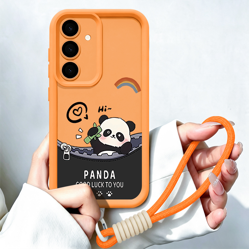 Cartoon Panda Pattern Lanyard  - Samsung Galaxy A55 评论和价格