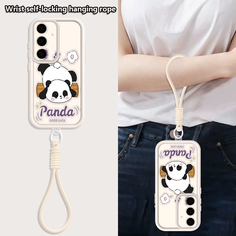 Cartoon Panda Pattern Lanyard  - Samsung Galaxy A55 评论和价格