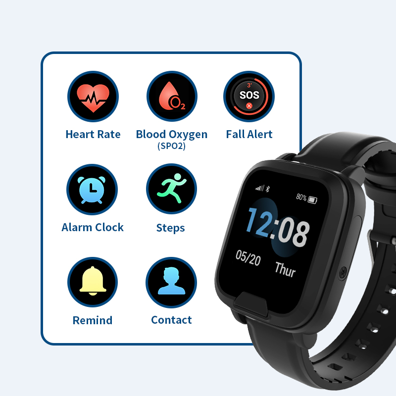 4G GPS Tracking Bracelet Heart - Fall Detection Watch 评论和价格