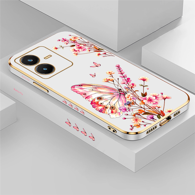 Butterfly Painted Case For Viv - Vivo V40 评论和价格