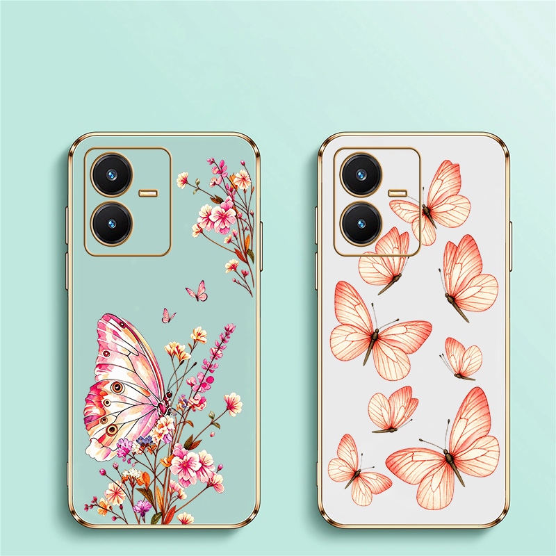 Butterfly Painted Case For Viv - Vivo V40 评论和价格