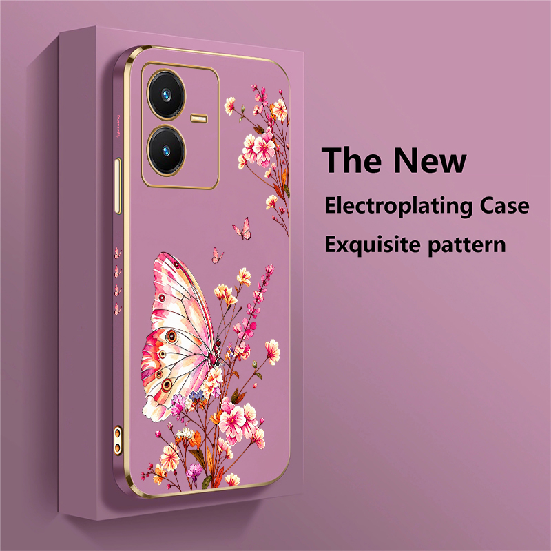 Butterfly Painted Case For Viv - Vivo V40 评论和价格
